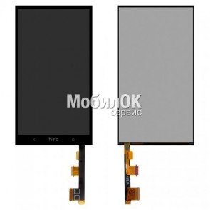 Дисплей для HTC One Max 803n черный, с тачскрином
