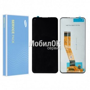 Дисплей для Samsung A115F Galaxy A11/M115F Galaxy M11 черный, оригинал (GH81-18760A)