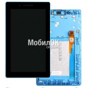 Дисплей для Lenovo Tab 3-710 Essential черный, с тачскрином и рамкой