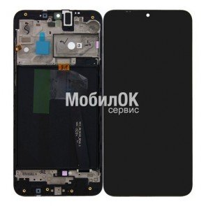 Дисплей для Samsung A105F Galaxy A10/Samsung M105F Galaxy M10 черный, с рамкой, оригинал GH82-19366A