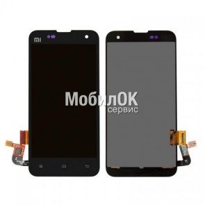 Дисплей для Xiaomi Mi2/Mi2S черный, с тачскрином
