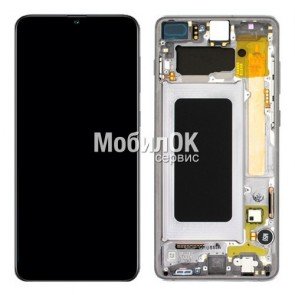 Дисплей для Samsung M317F Galaxy M31s черный, с рамкой, оригинал (GH82-23774A)