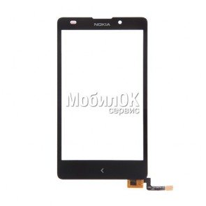 Сенсорный экран для Nokia XL Dual Sim черный