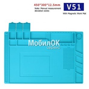 Антистатический настольный коврик (45*30 см) термоустойчивый Mechanic V51