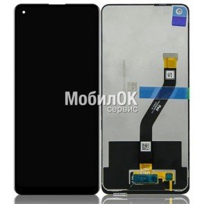 Дисплей для Samsung A215F Galaxy A21 черный, оригинал (GH82-18223A)