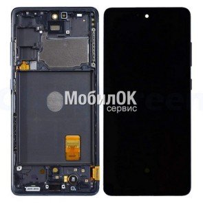 Дисплей для Samsung G780F/G781B Galaxy S20 FE Cloud Navy в сборе с рамкой, оригинал (GH82-24219A)