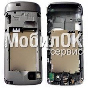 Средняя часть корпуса для Nokia C3-01 серая, оригинал (0257477)