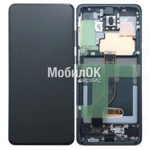 Дисплей для Samsung G985F/G986 Galaxy S20 Plus Cosmic Grey в сборе с рамкой, оригинал (GH82-22134E)