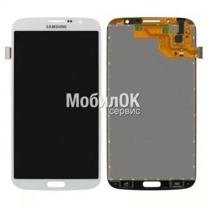 Дисплей для Samsung I9200 Galaxy Mega 6.3/ I9205 Galaxy Mega 6.3 белый, с тачскрином