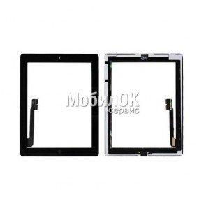 Сенсорный экран для Apple iPad 3/iPad 4 черный, без кнопки Home (A1403/A1416/A1430/A1458/A1459/A1460