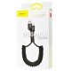 USB кабель Baseus Fish Eye Spring Lightning Cable 2A 1м (CALSR-01/CALSR-09)