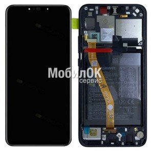 Дисплей для Huawei P Smart Plus/Nova 3i черный, с тачскрином и рамкой (PRC)