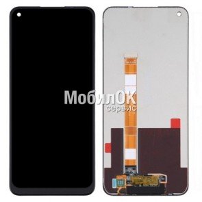 Дисплей для OPPO A32/A33/A53s/A53 4G/Realme C17/Realme 7i черный, с тачскрином China Original