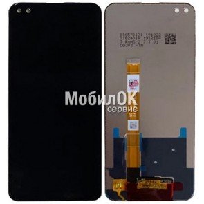 Дисплей для Realme 6 Pro/OPPO A92s/Reno 4Z черный, с тачскрином China Original
