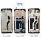 Дисплей для ZTE Blade A7 (2019) черный, с тачскрином и рамкой, разборка (SKI608-B08 V0.2)