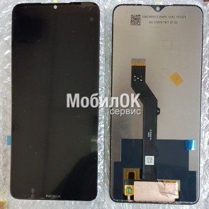 Дисплей для Nokia 5.3 Dual Sim черный, с тачскрином (TA-1234) China Original