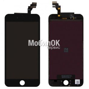 Дисплей для Apple iPhone 6 Plus черный, с тачскрином
