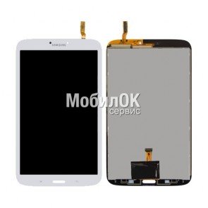 Дисплей для Samsung T310/T3100/T3110 Galaxy Tab 3 белый, с тачскрином (версия 3G)