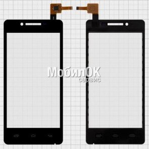 Сенсорный экран для Prestigio MultiPhone 3451/5450/5451/5457 Duo черный (BM:2.85.0452060-01)