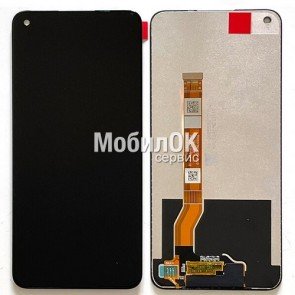 Дисплей для OPPO A96 4G/Realme 8i/Realme 9i/Narzo 50 черный, с тачскрином