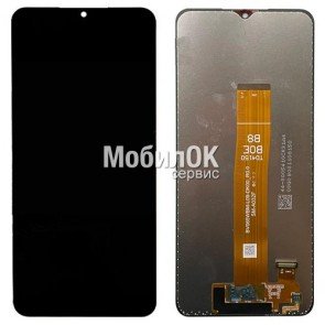 Дисплей для Samsung A032 Galaxy A03 черный, оригинал (GH81-21711A) Single Flex