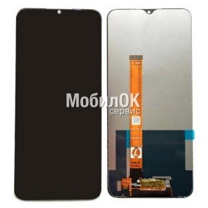 Дисплей для Realme C25/C25s/Narzo 50A/OPPO A16/A16s/A54s черный, с тачскрином China Original