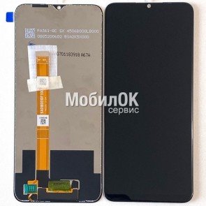 Дисплей для OPPO A15/A15s/A35/Narzo 20/Realme 7i (Global) черный, с тачскрином China Original