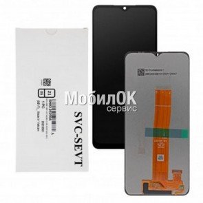 Дисплей для Samsung M127F Galaxy M12 черный, оригинал (GH82-24491A)