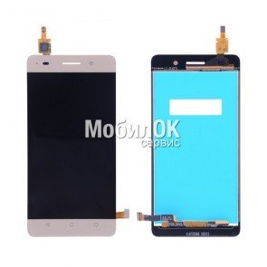 Дисплей для Huawei Honor 4C (CHM-U01) золотистый, с тачскрином