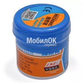 BGA паста Mechanic XGSP80 (60 гр) sn 63%, pb 37%  183 C