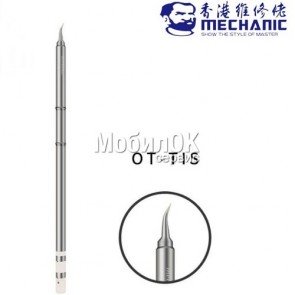 Жало Mechanic OT-TIS (T12) для паяльника изогнутое, с нагревательным элементом
