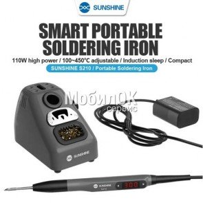 Паяльная станция Sunshine S210 (100-450°С/220V/110W) с цифровым дисплеем.