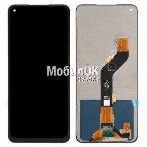 Дисплей для Tecno Pova (LD7)/Spark 6/Camon 16 SE/Infinix Hot 10 (X683)/Note 8i черный, с тачскрином