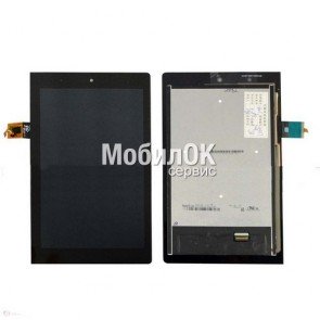 Дисплей для Lenovo Yoga Tablet 2-830 черный, с cенсорным экраном (MCF-080-1641-V3)