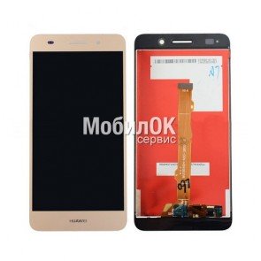 Дисплей для Huawei Y6 II/Honor 5A (CAM-AL00) золотистый, с тачскрином