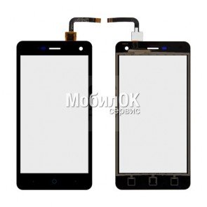 Сенсорный экран для ZTE Blade L3 черный