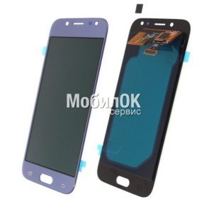 Дисплей для Samsung J530F Galaxy J5 (2017) голубой, с тачскрином China Original (oled)