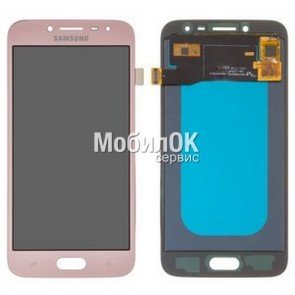 Дисплей для Samsung J250F Galaxy J2 (2018) золотистый, с тачскрином (In-Cell)