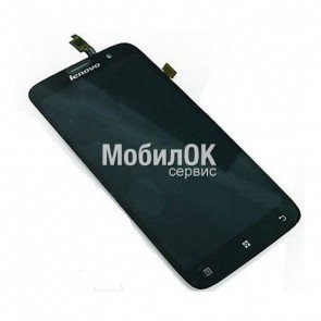 Дисплей для Lenovo A850 черный, с тачскрином