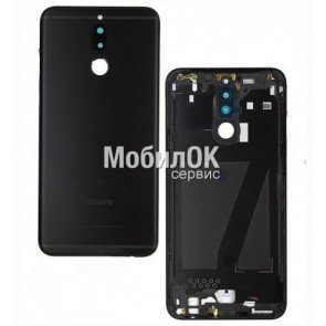 Задняя крышка для Huawei Mate 10 Lite черная, со стеклом камеры