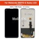 Дисплей для Motorola XT2043 Moto G Pro/Moto G Stylus (2020) черный, с тачскрином