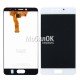 Дисплей для Meizu M5c белый, с тачскрином
