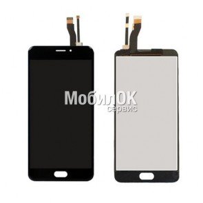Дисплей для Meizu M5 Note (M621) черный, с тачскрином (PRC)