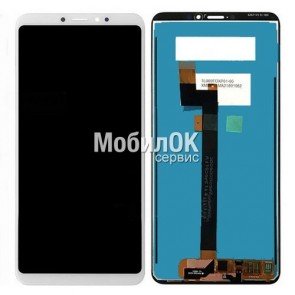 Дисплей для Xiaomi Mi Max 3 белый, с тачскрином