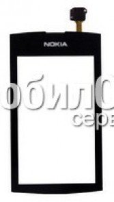 Сенсорный экран для Nokia 305/306 Asha черный High Copy