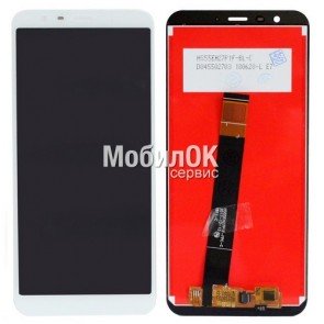 Дисплей для Meizu M8c белый (M809), с тачскрином