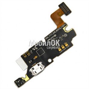 Шлейф для Samsung N7000 Galaxy Note/ I9220 коннектора зарядки с компанентами