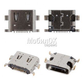 Коннектор зарядки для Sony G3112/G3116/G3121/G3125 Xperia XA1/Gionee S7, 10 pin, Type-C