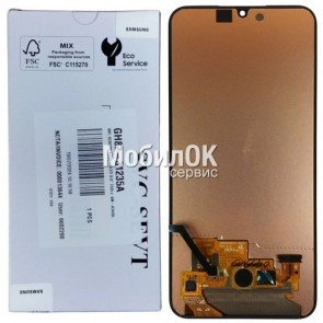 Дисплей для Samsung A346B Galaxy A34 5G черный, оригинал, без рамки, разборка (GH82-31235A)