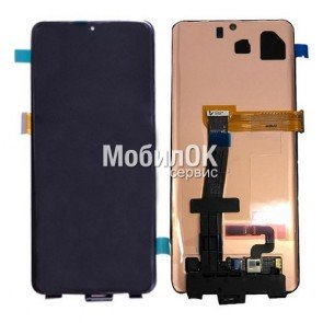 Дисплей для Samsung G988 Galaxy S20 Ultra черный, оригинал, без рамки, разборка (GH96-13053A)